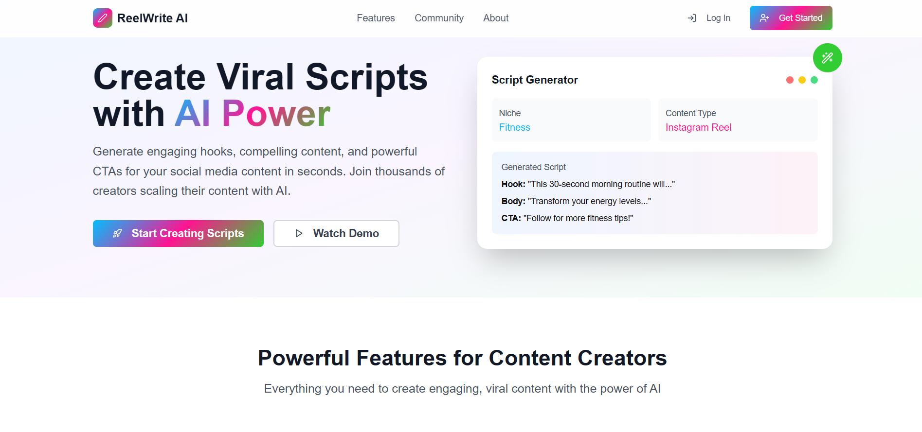REELWRITE AI
